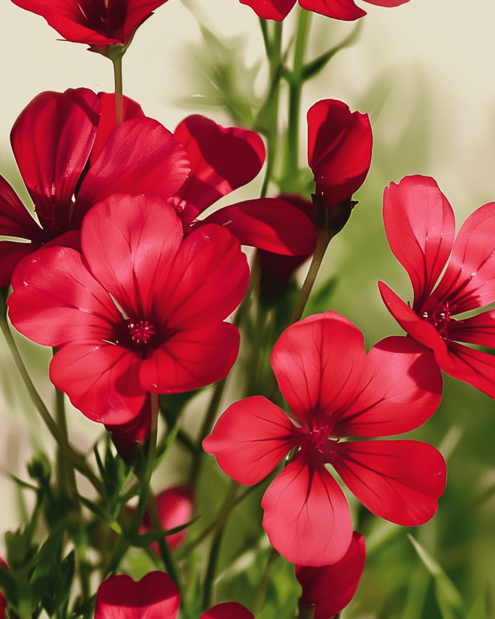Semi di lino scarlatto (Linum grandiflorum) – fiore annuale biologico