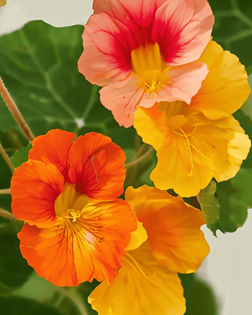 Semi di nasturzio arrampicante a colori misti (Tropaeolum majus) – annuale biologico rampicante