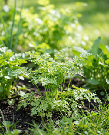 Cerfoglio Fine Curled (Anthriscus cerefolium) – semi biologici di erba aromatica annuale da SeedsChoice