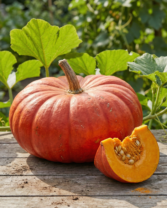 Zucca Rouge Vif D'etampes (Cucurbita maxima) – semi biologici di ortaggi annuali da SeedsChoice