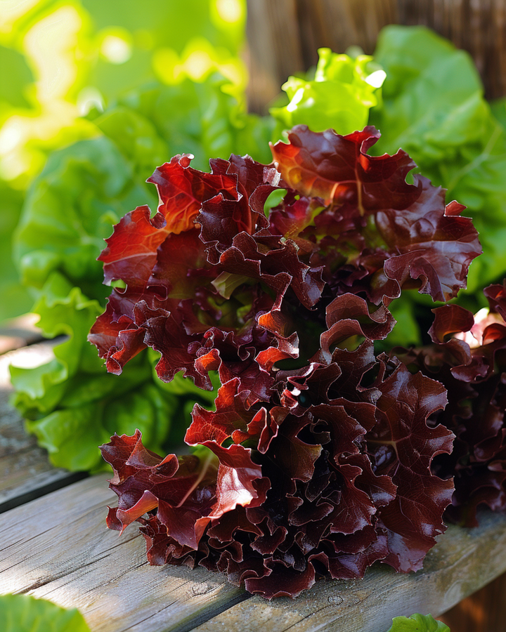 Semi di lattuga da foglia Red Salad Bowl (Lactuca sativa) – ortaggio annuale biologico
