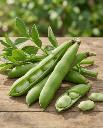 Broad Bean Witkiem 50g (Vicia faba) – organic annual vegetable seeds from SeedsChoice