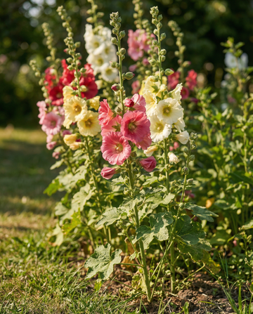 Malva rosa Summer Carnival (Alcea rosea) – semi annuali da SeedsChoice