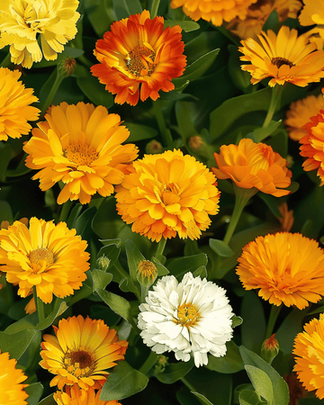 Pot Marigold Fiesta Gitana Mix seeds (Calendula officinalis) – annual flower