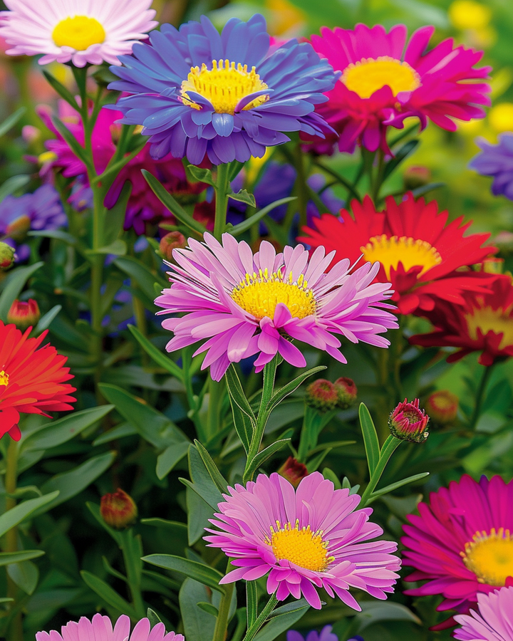 Semi di aster Mixed Colours (Callistephus chinensis) – mix annuale