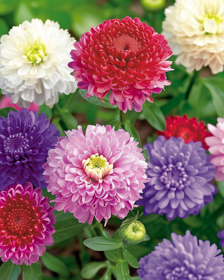 Semi di Aster Pompon Mixed (Callistephus chinensis) – miscuglio annuale