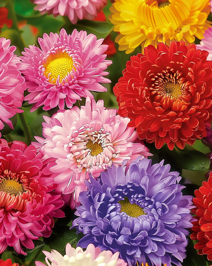 Semi di Aster Princess Mixed Colors (Callistephus chinensis) – miscuglio annuale