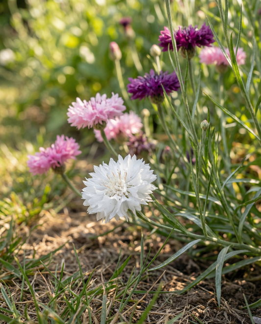 Fiordaliso Double Flowering Mix (Centaurea cyanus) – semi di fiore annuale da SeedsChoice