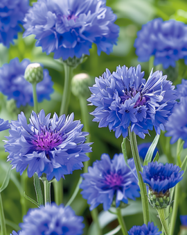 Cornflower Blue Ball Seeds Centaurea Cyanus Annual Flower