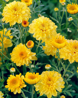 Corn Marigold Seeds Chrysanthemum Segetum Annual Mix Yellow Shades