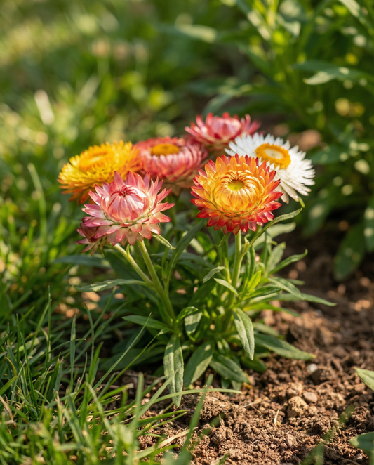 Elicriso Tom Thumb (Helichrysum bracteatum) – semi di fiori annuali da SeedsChoice