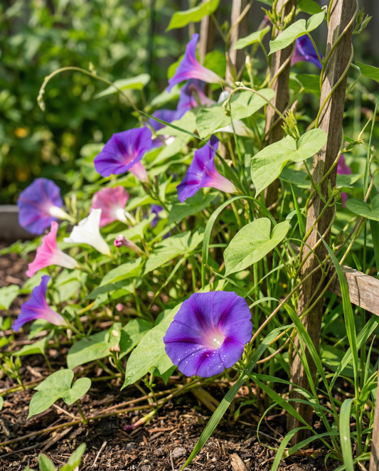 Colori misti rampicante fiorito (Ipomoea purpurea) – semi di rampicante annuale da SeedsChoice