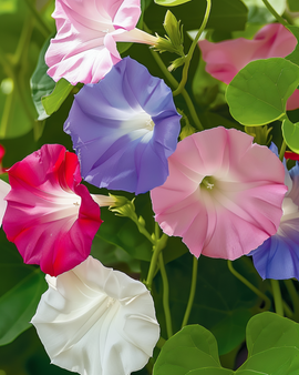 Ipomoea Purpurea Seeds Annual Mixed Colors Climber Flowering Vine
