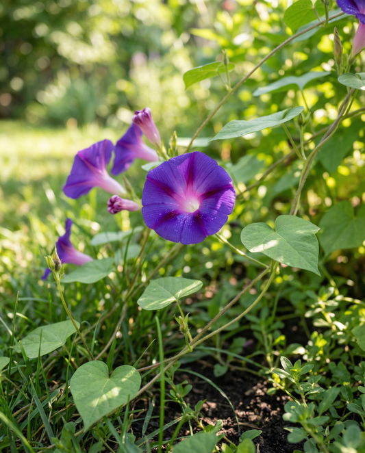 Grandpa Ott Climber Purple (Ipomoea purpurea) – annual climber seeds from SeedsChoice