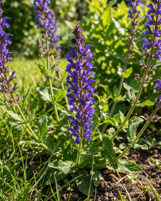 Meadow Sage New Dimension Blue (Salvia nemorosa) – perennial seeds from SeedsChoice