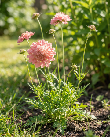 Salmon Queen (Scabiosa atropurpurea) – semi di fiori annuali da SeedsChoice