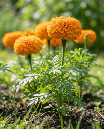 African Marigold Hawaii (Tagetes erecta) – annual flower seeds from SeedsChoice