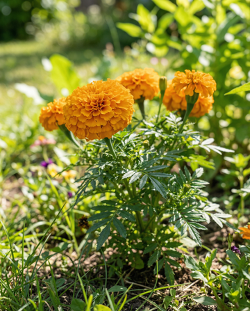 Tagete africano nano Golden Age (Tagetes erecta) – semi di fiore annuale da SeedsChoice