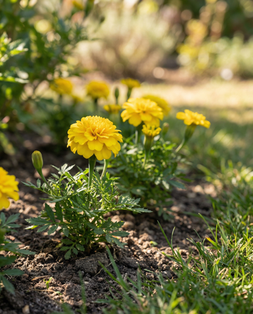 Tagete francese Petite Yellow (Tagetes patula) – semi di fiore annuale da SeedsChoice