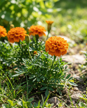 Tagete francese Bolero (Tagetes patula) – semi di fiore annuale da SeedsChoice
