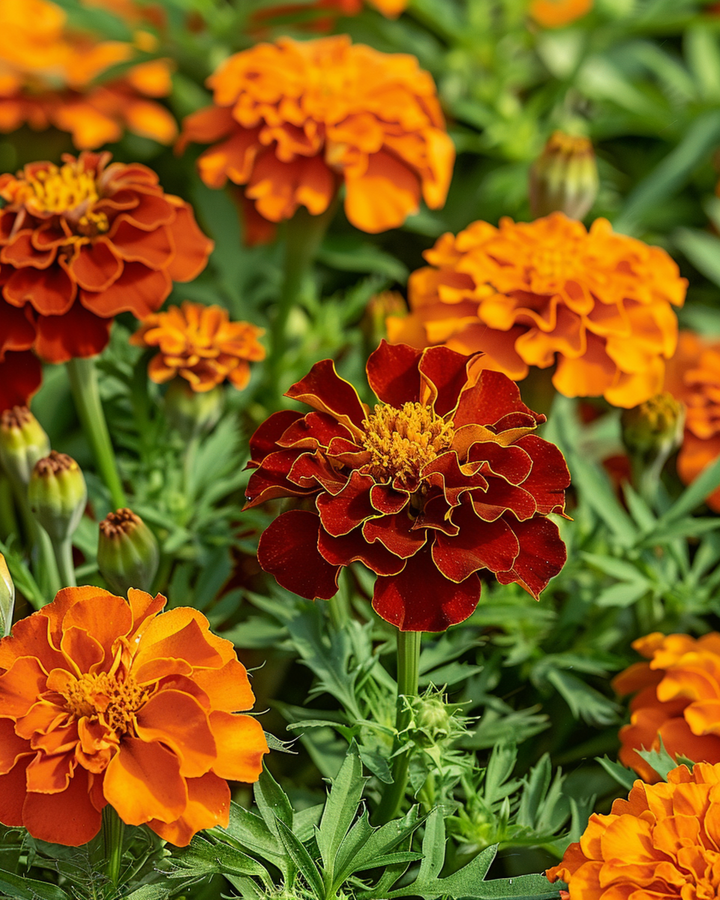 French Marigold Carmen seeds (Tagetes patula) – annual flower