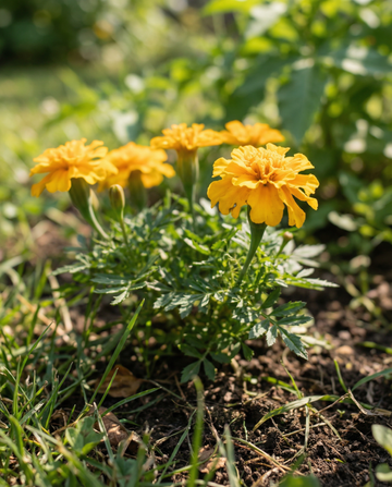 Tagete francese Naughty Marietta (Tagetes patula) – semi di fiore annuale da SeedsChoice