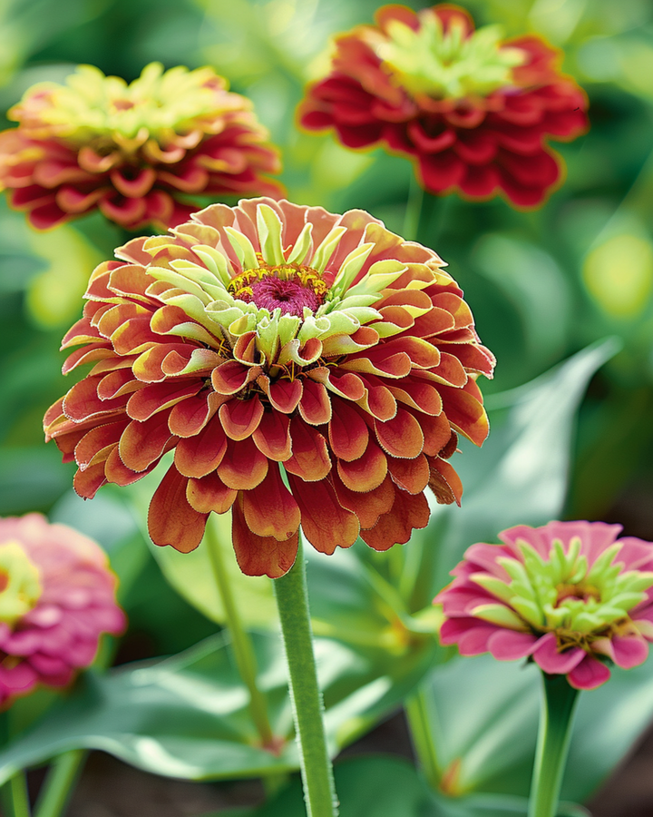 Semi Queeny Red Lime (Zinnia elegans) – annuale