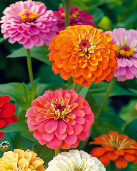 Semi di Zinnia Elegans a fiore di dalia mix annuale