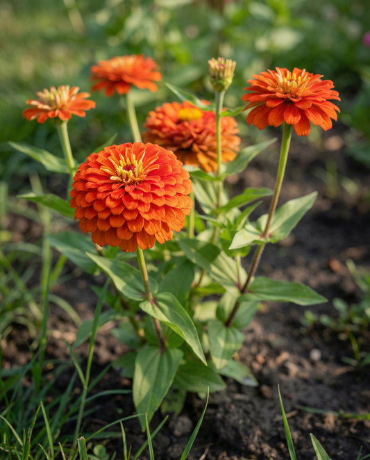 Scarlet Flame (Zinnia elegans) – semi di fiori annuali da SeedsChoice