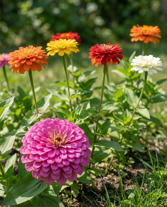 Giants Of California Mixed (Zinnia elegans) – semi per miscuglio annuale da SeedsChoice