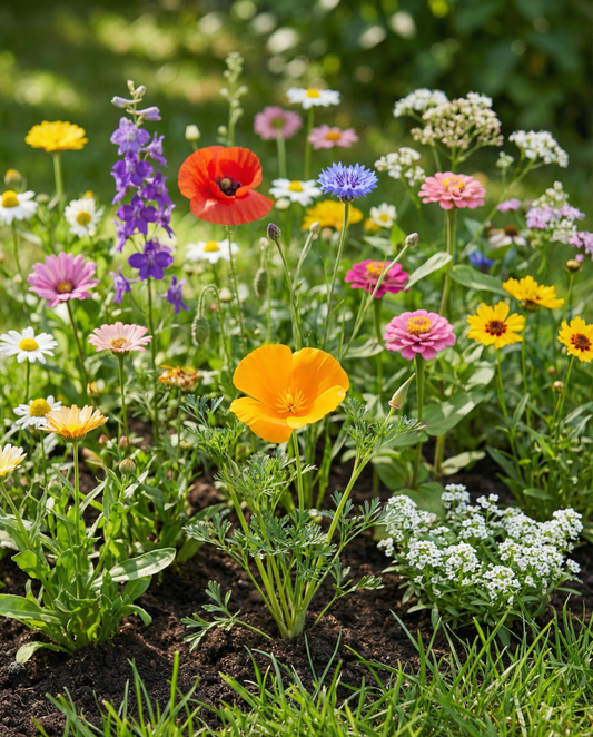 Miscuglio estivo per pieno sole da 20 a 80 cm – semi di fiori annuali da SeedsChoice