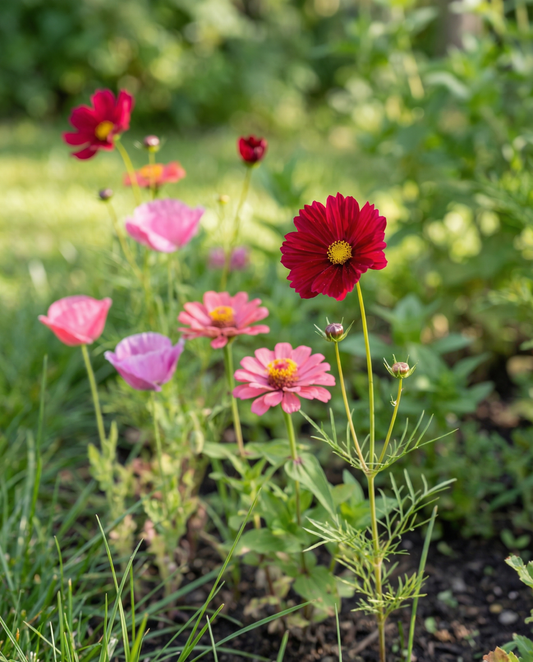 Summerflowers Pink Red Mix Blend – semi di fiori annuali da SeedsChoice