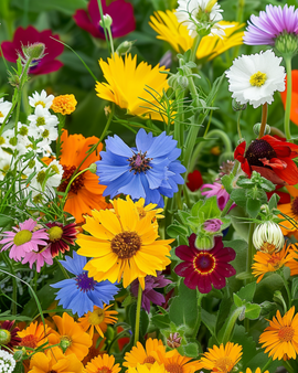 Semi di fiori commestibili mix annuale pieno sole 40 80 cm