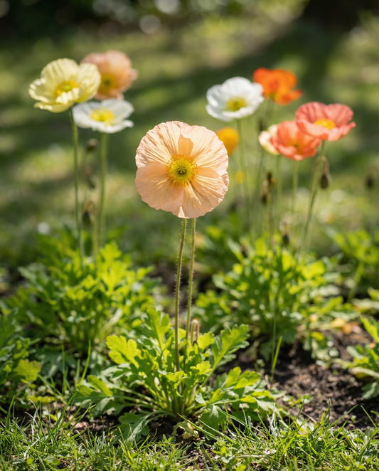 Island Poppy Mixed Colours (Papaver nudicaule) – semi di fiori biennali da SeedsChoice