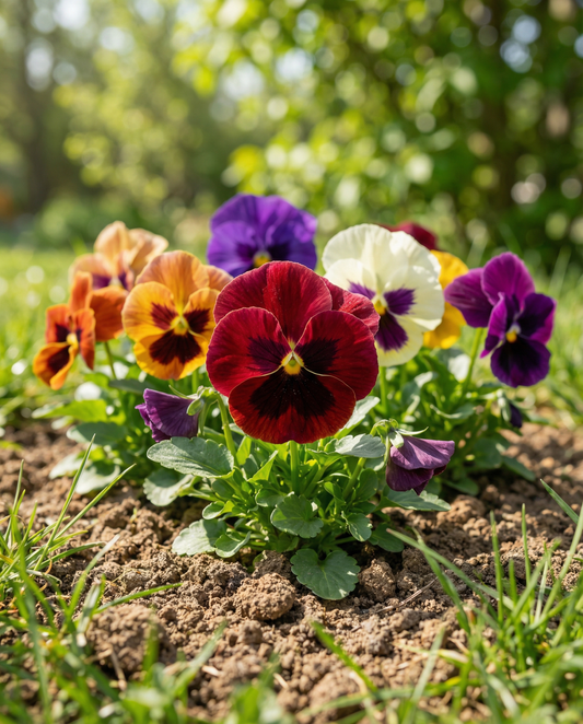 Viola del pensiero Swiss Giants Mixed (Viola wittrockiana) – semi di fiori biennali da SeedsChoice