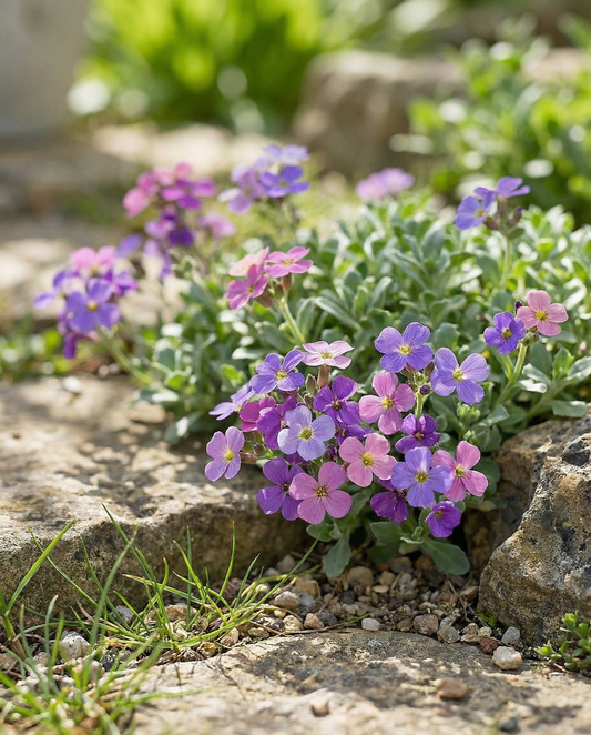 Miscuglio Rock Cress (Aubrieta hybrida) – semi perenni da SeedsChoice