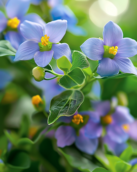 Persian Violet Seeds Exacum Affine Midget Blue Annual Flower