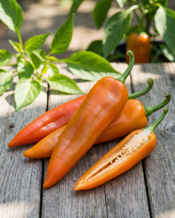 Peperone dolce Timia arancione a punta (Capsicum annuum) – semi di ortaggi annuali da SeedsChoice