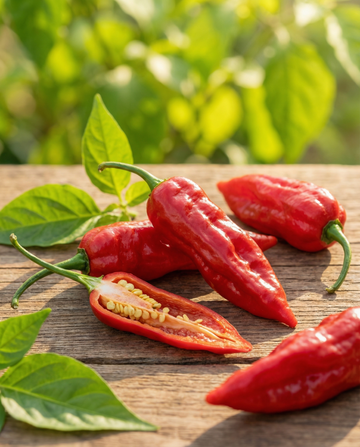 Peperoncino Bhut Jolokia rosso (Capsicum chinense) – semi di ortaggi annuali da SeedsChoice