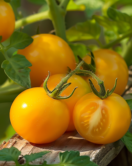 Semi di pomodorino ciliegia nano Solanum lycopersicum annuale Gourmandise Yellow
