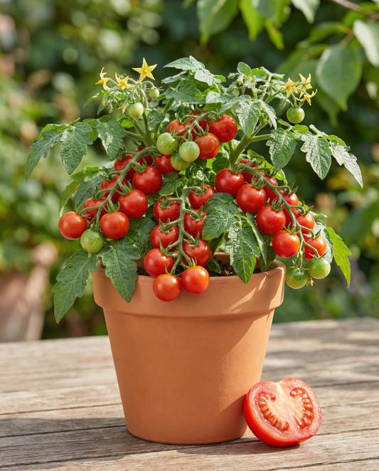 Cherry Tomato Micro Pot (Solanum lycopersicum) – annual vegetable seeds from SeedsChoice