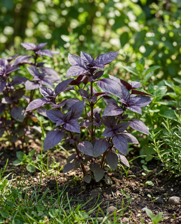 Basilico Dark Opal (Ocimum basilicum) – semi di erba annuale da SeedsChoice