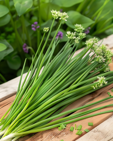 Semi di erba cipollina agliata (Allium tuberosum) – erba perenne