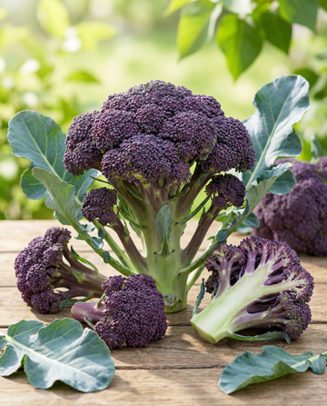 Broccolo Summer Purple (Brassica oleracea) – semi di ortaggio annuale di SeedsChoice
