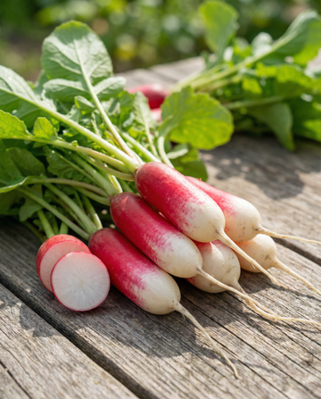 Radish French Breakfast (Raphanus sativus) – annual vegetable seeds from SeedsChoice