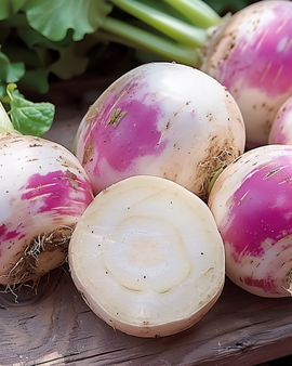 Turnip Seeds Brassica Rapa Annual Ronde Witte Roodkop Nancy
