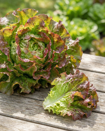 Lattuga da foglia Amerikaanse Roodrand (Lactuca sativa) – semi di ortaggi annuali da SeedsChoice