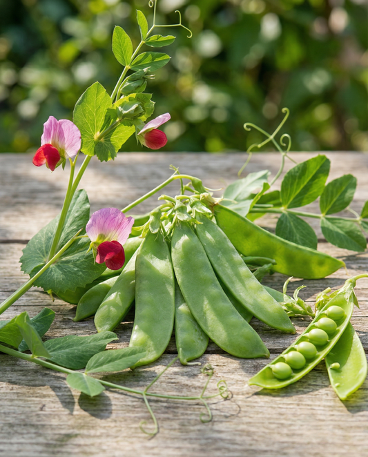 Piselli mangiatutto Grijze Roodbloeiende (Pisum sativum) – semi di ortaggi annuali da SeedsChoice