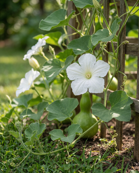 Zucca bottiglia rampicante (Lagenaria siceraria) – semi di rampicante annuale da SeedsChoice