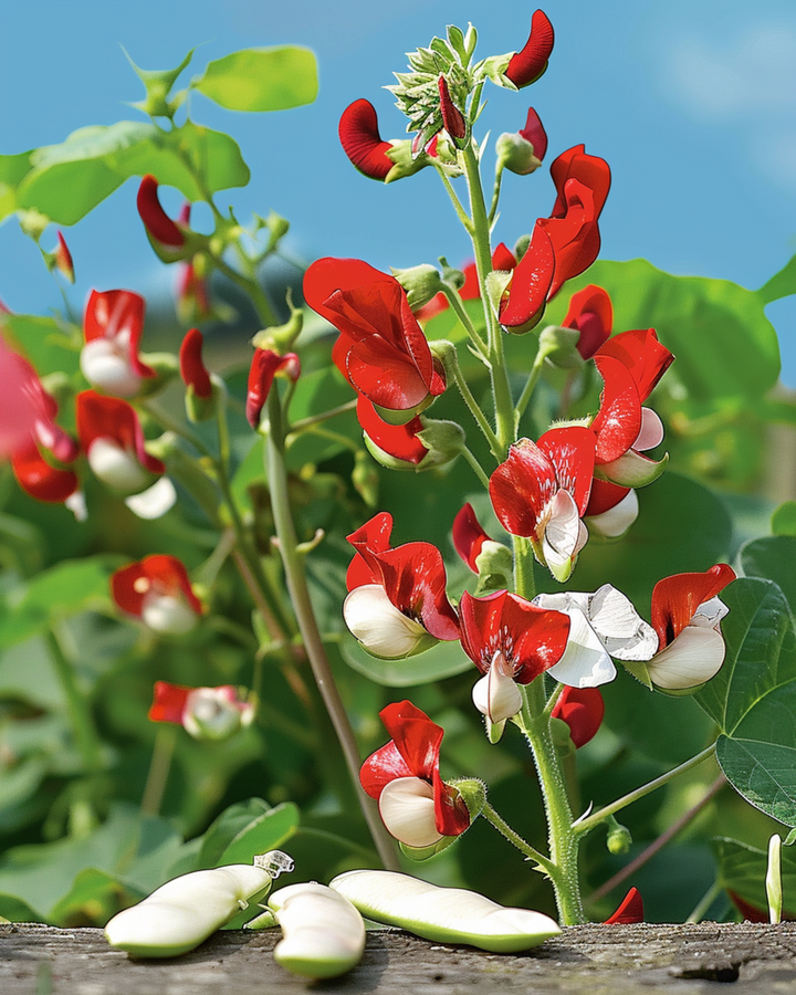 Semi di fagiolo rampicante Painted Lady Climber (Phaseolus coccineus) – rampicante annuale